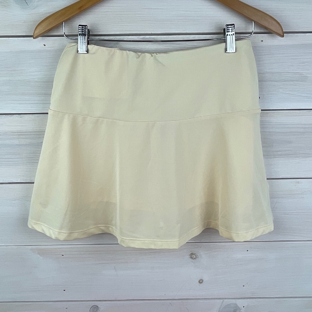 Daily Sports Macaron Yellow Golf Tennis Skort Athletic Skirt SHERLYN - NWT